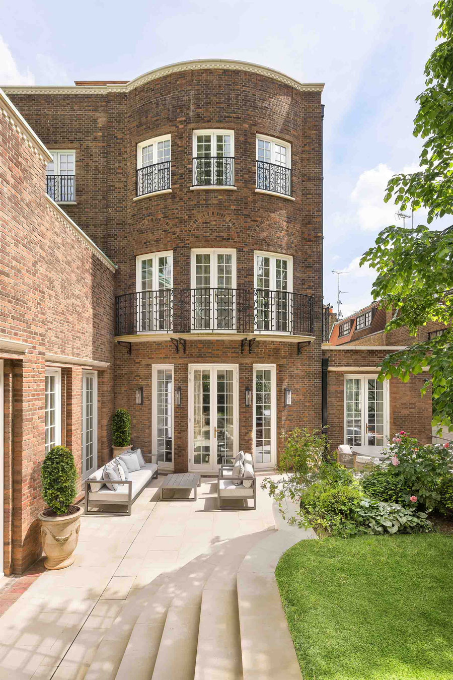 The garden facade of the home once lived in by Margot Fonteyn.