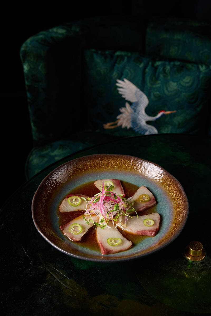 Hamachi dish served at Japón.