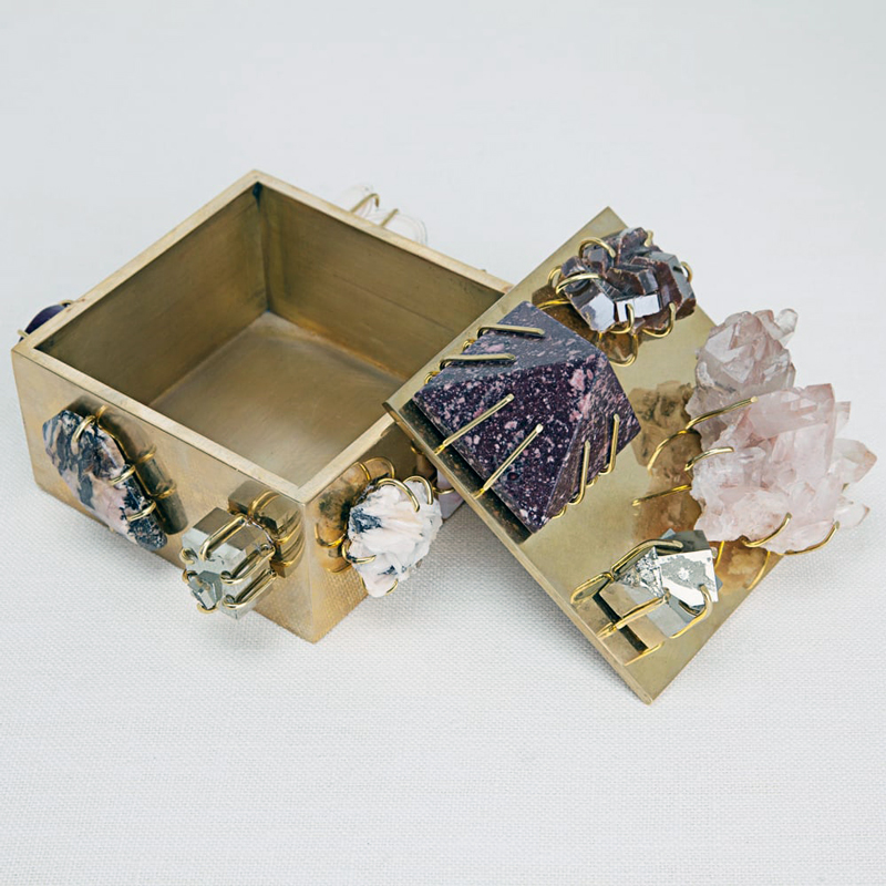 Ashley Longshore favors these superluxe Bauble Box from Kelly Wearstler.