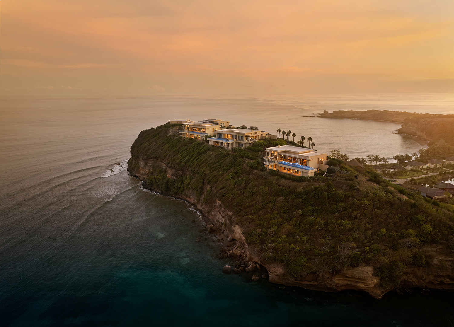 Four-bedroom cliff retreat at Six Senses La Sagesse in Grenada is on the list of 2025 travel destinations.