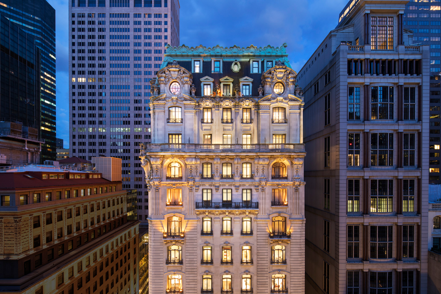 Exterior of the St. Regis New York.