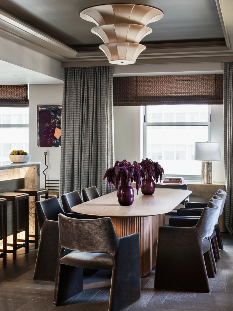 interior of the Josh Greene-designed model residence at the Waldorf Astoria New York.