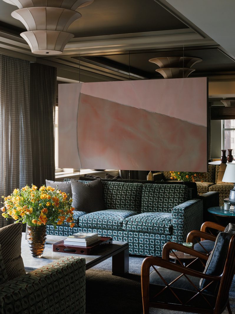 interior of the Josh Greene-designed model residence at the Waldorf Astoria New York.