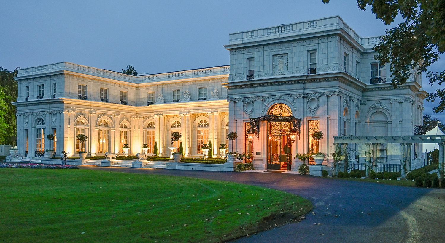 Rosecliff is a Gilded Age mansion in Newport, Rhode Island.