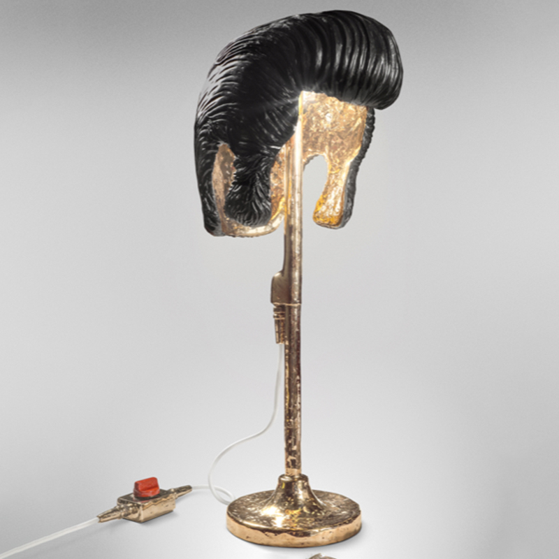 Ashley Longshore favors the Elvis illuminated sculpture by Studio Job.