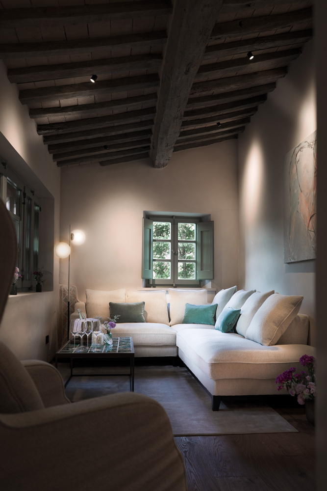 Guest accommodations at Vocabolo Moscatelli in Umbria.