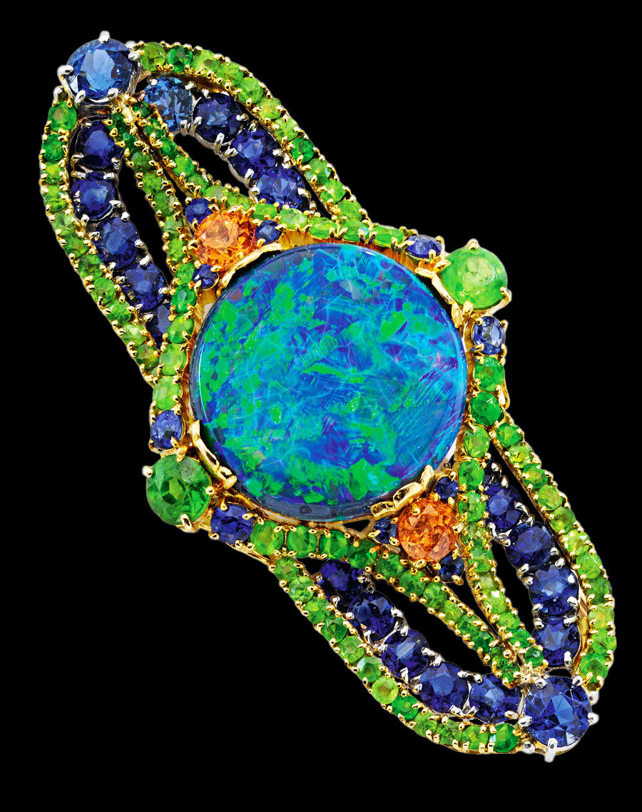 The Dietrich Opal Brooch by Louis Comfort Tiffany