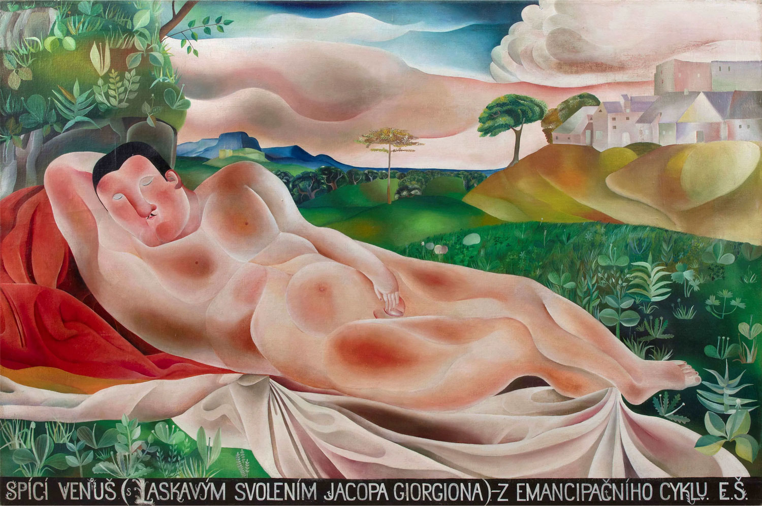 Eva Švankmajerová, Spící Venouš (Sleeping Venus; after Giorgione), 1969. The Gallery of Everything, Frieze Masters.