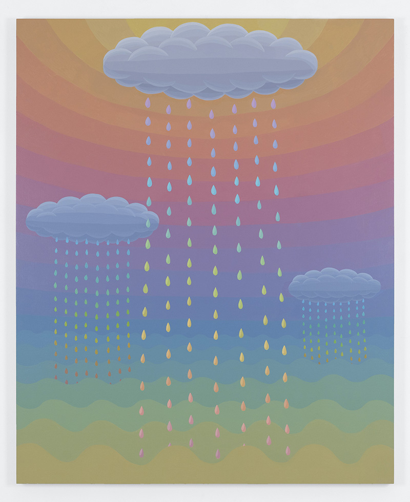 Amy Lincoln, Three Rainclouds, (2024).