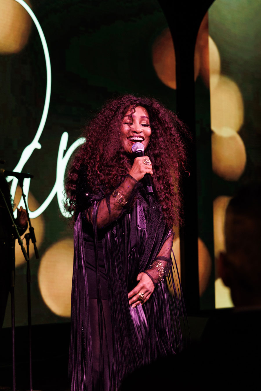 Chaka Khan performed at a party following the show.