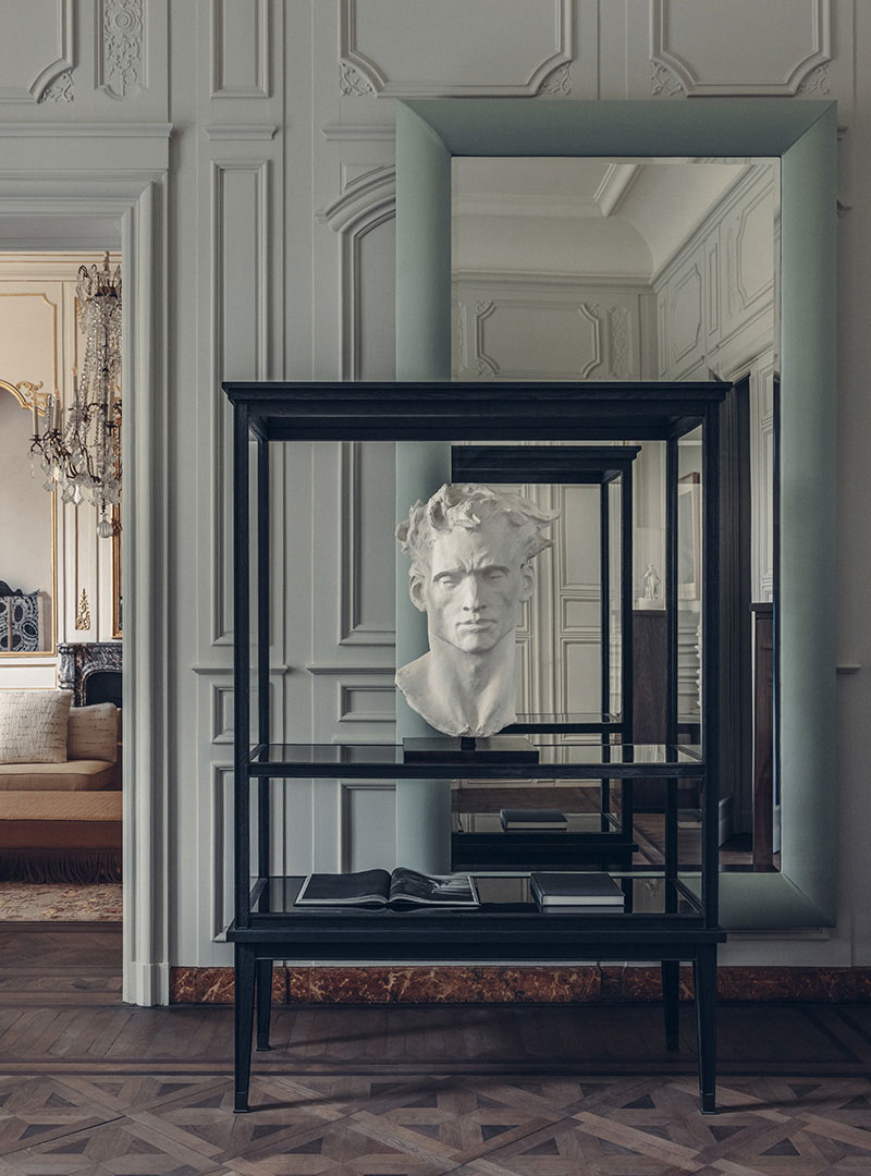 Gilles & Boissier display sculptures by Christophe Charbonnel in their home.