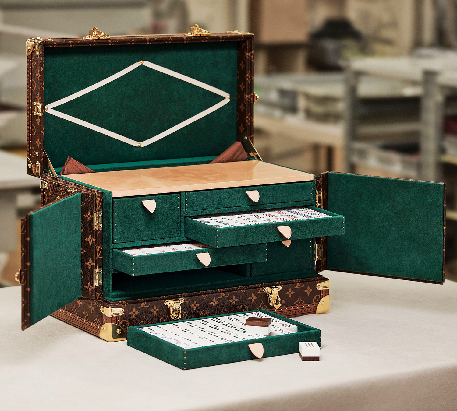 Louis Vuitton Vanity Mahjong case.