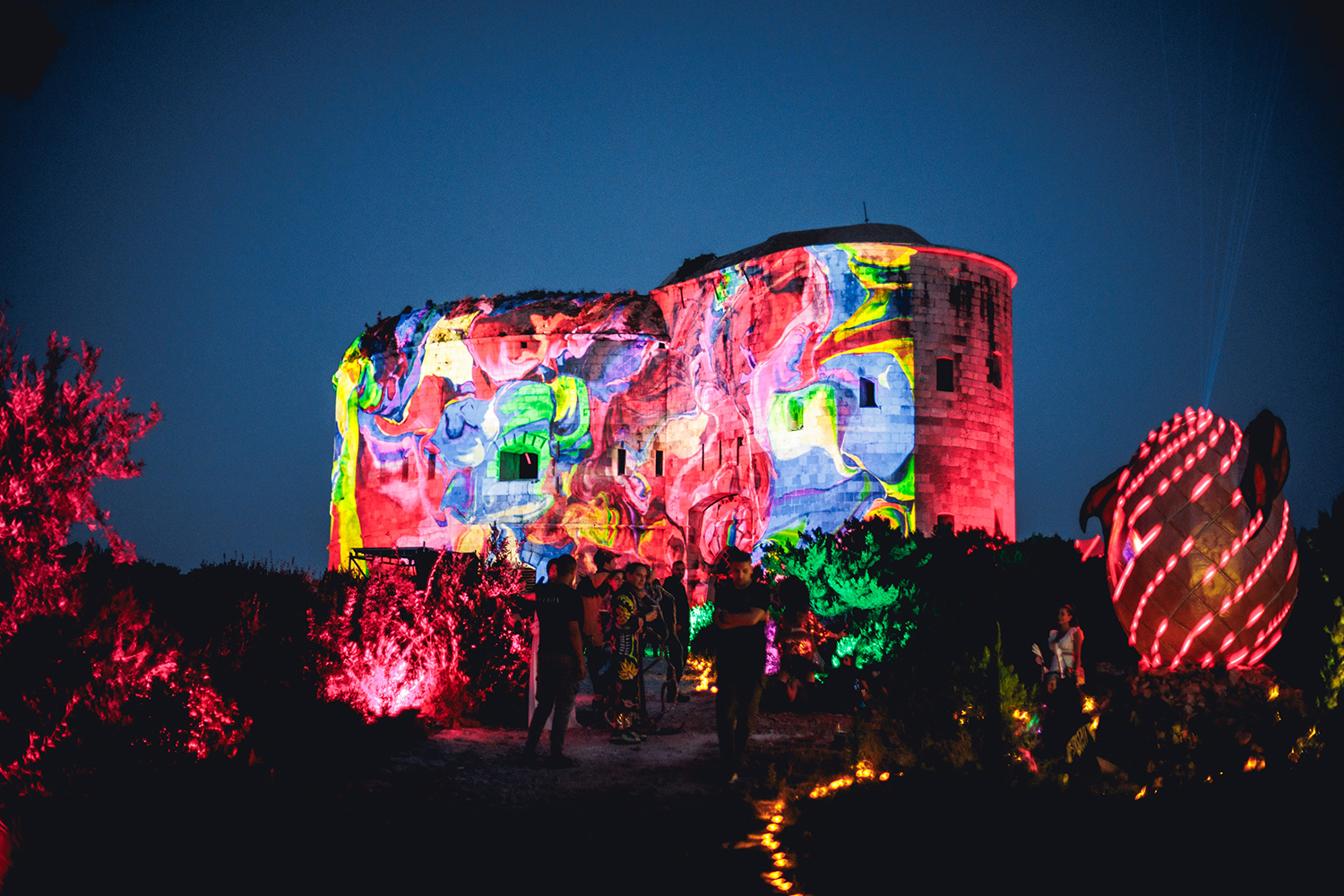 Art installation during the Ondalinda festival in Montenegro this past July.