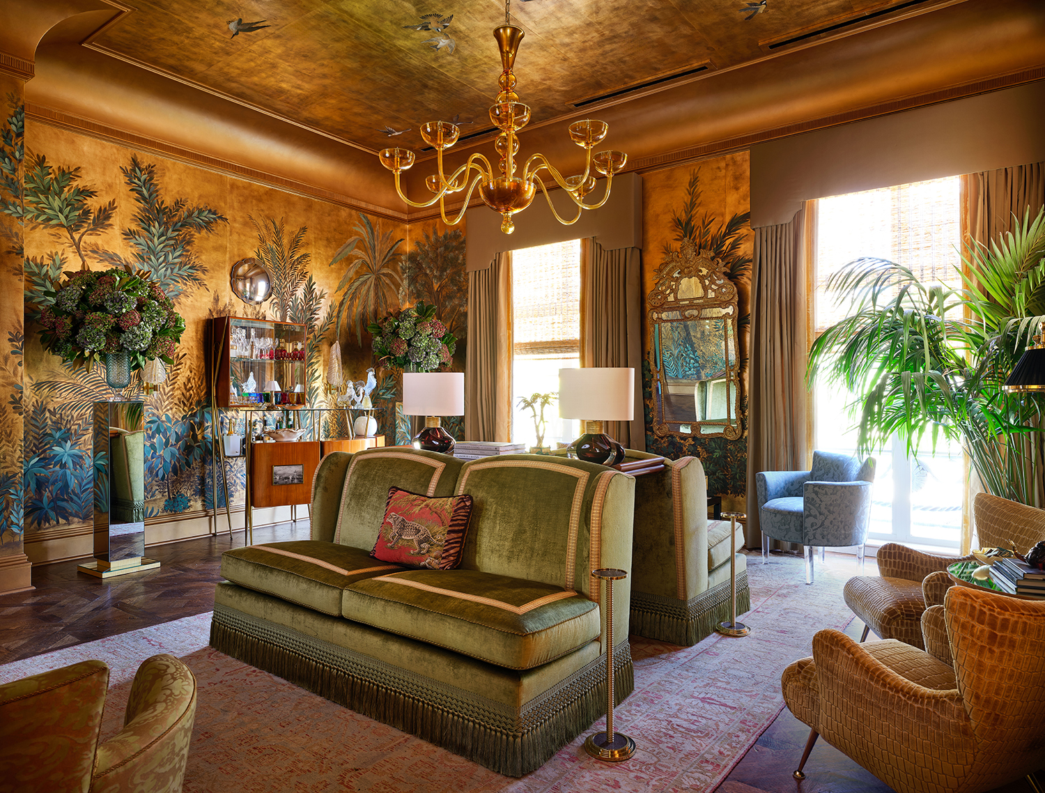 The Cipango Room by Jan Showers and Associates at the 2024 Kips Bay Decorator Show House Dallas.