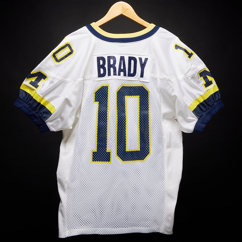 Tom Brady's Michigan ‘Final College’ game worn jersey, which will be included in Sotheby's December 10 auction 