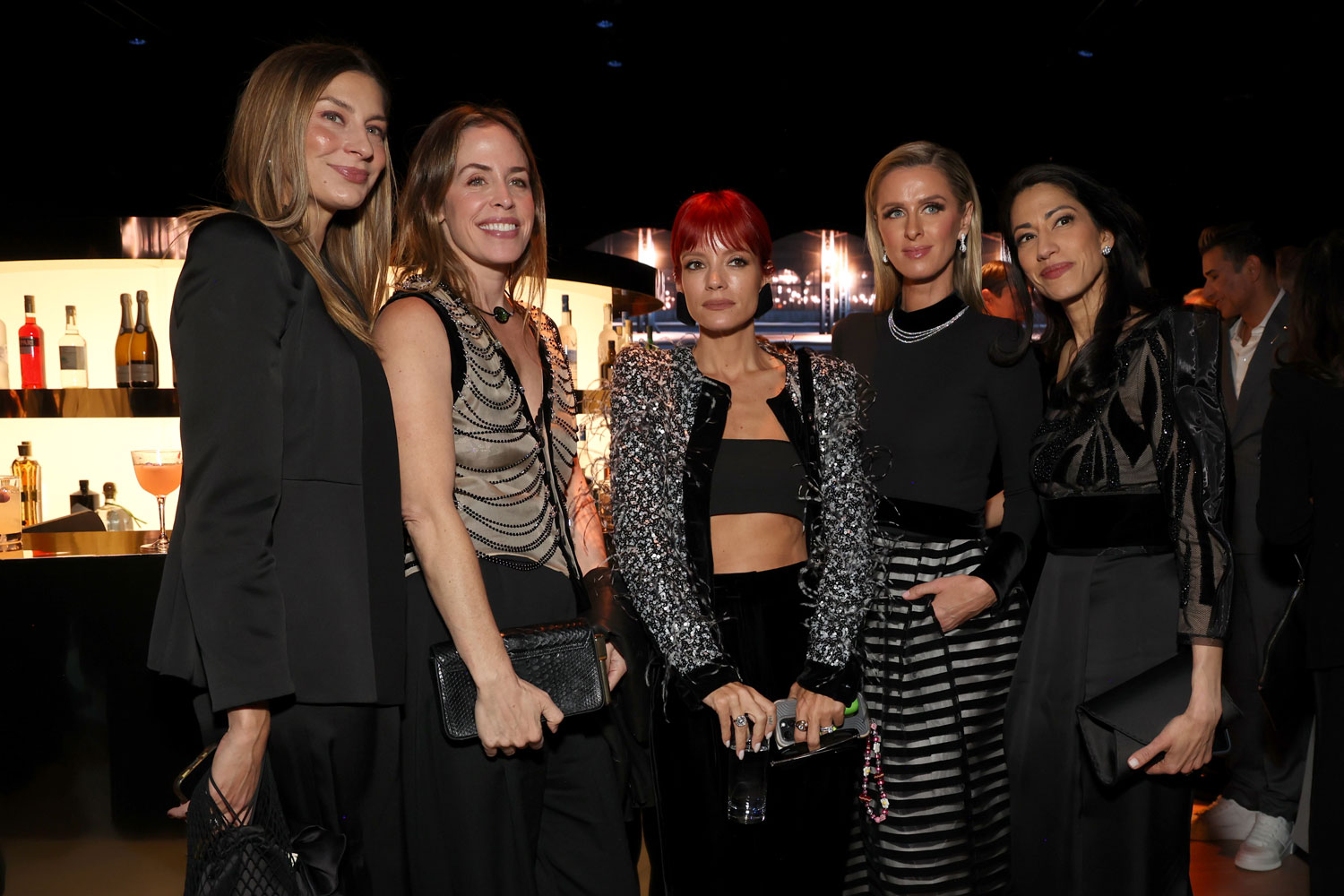 Sylvanna Durrett Ward, Bretty Heyman, Lily Allen, Nicky Hilton Rothschild, and Huma Abedin.