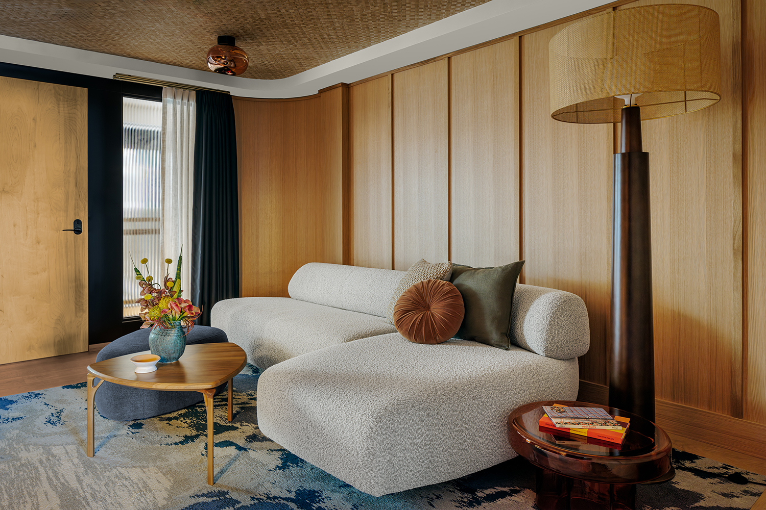 Lounge area in one of The Moore's newly opened guest suites.