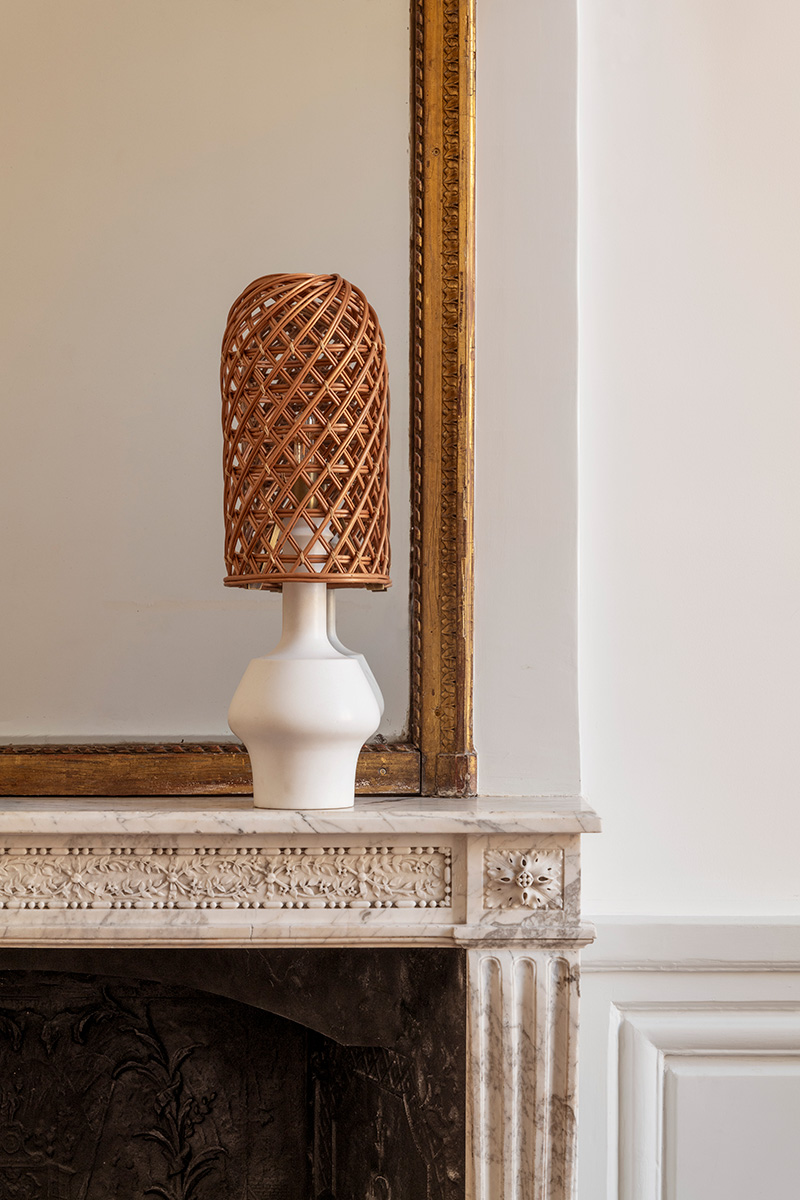 Tilos Small Lamp by Charles Zana at Hotel de la Marine.