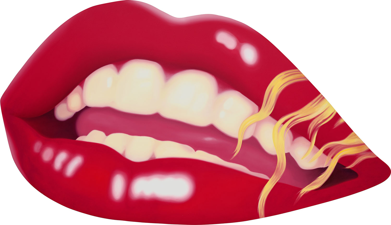 Tom Wesselmann, Mouth #14 (Marilyn), 1967 at Fondation Louis Vuitton.