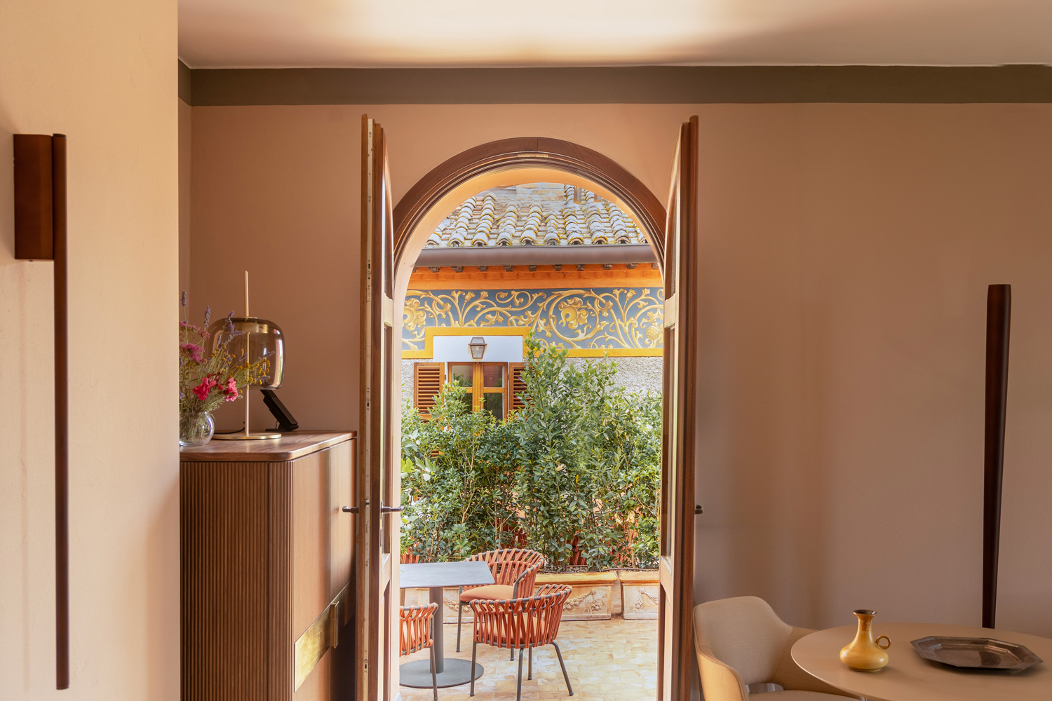 Terrace suite at Borgo dei Conti in Umbria.