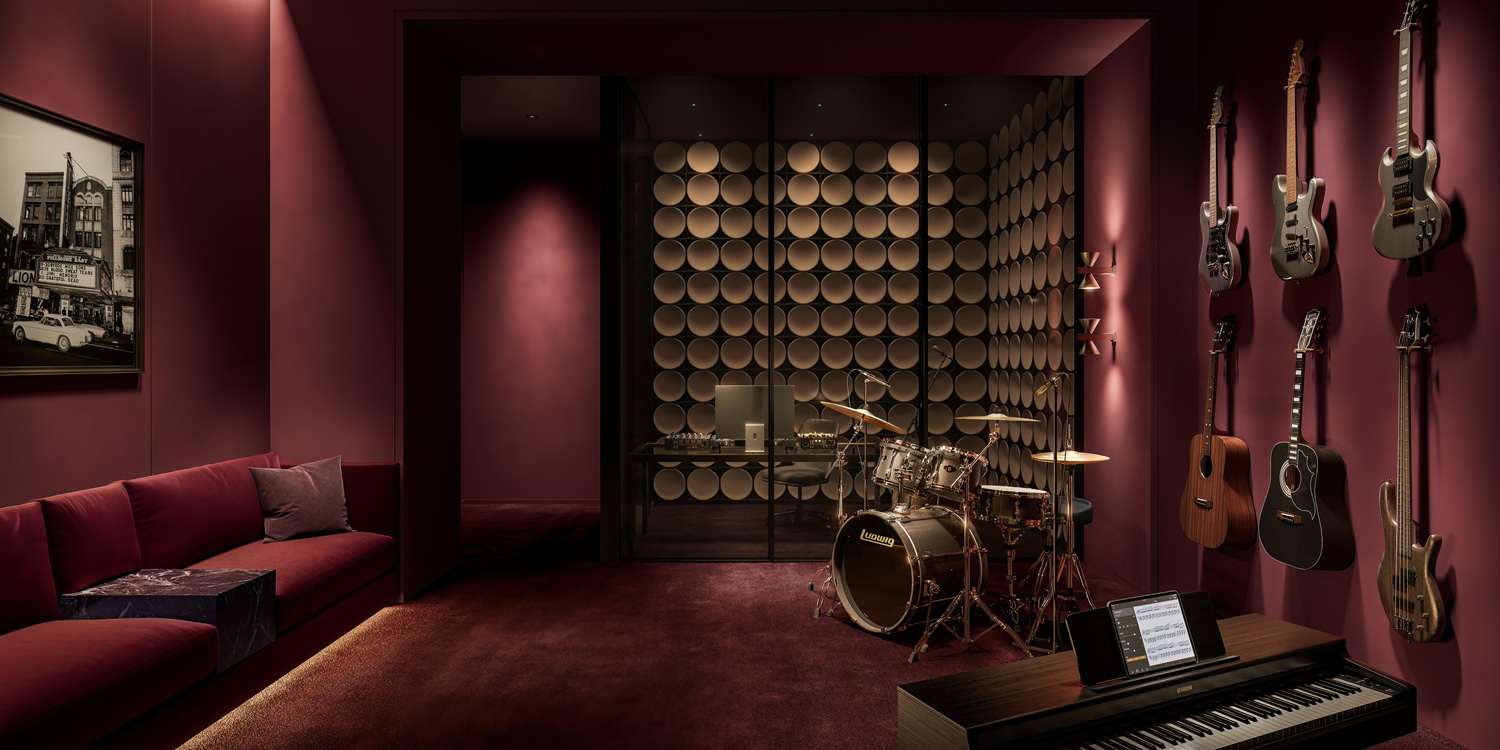 The building's recording studio.