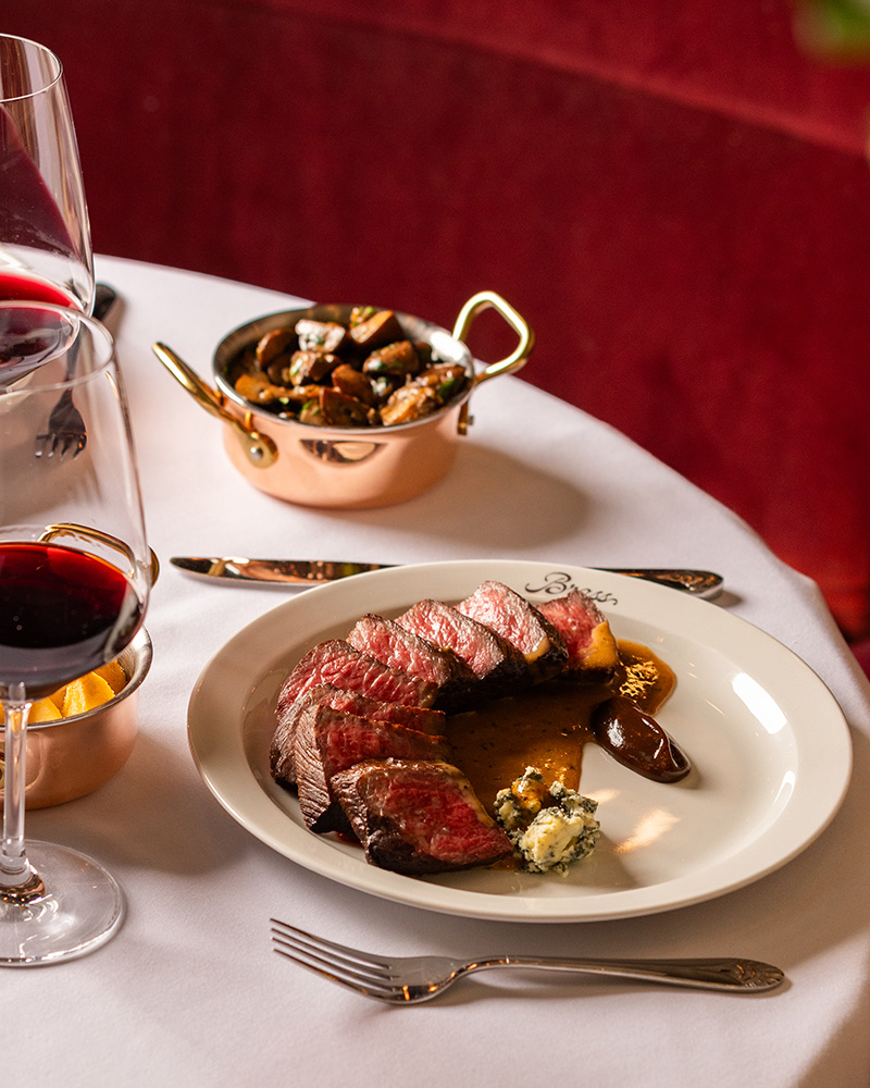 American Wagyu Steak served at Brass.