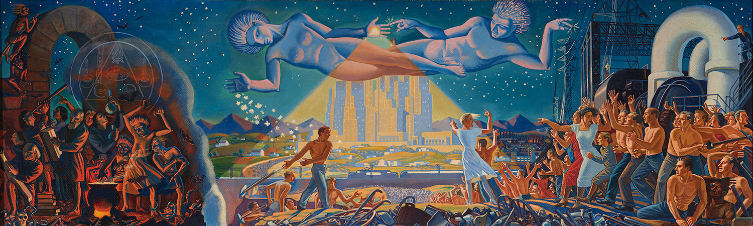 Rockwell Kent, General Electric Mural, (ca. 1939).