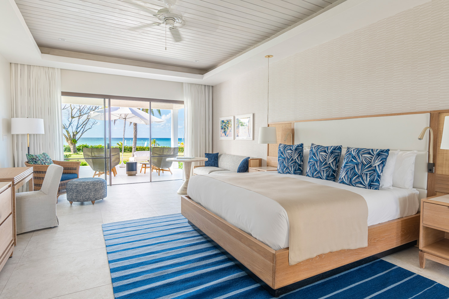 Guest suite at Jumby Bay Island.