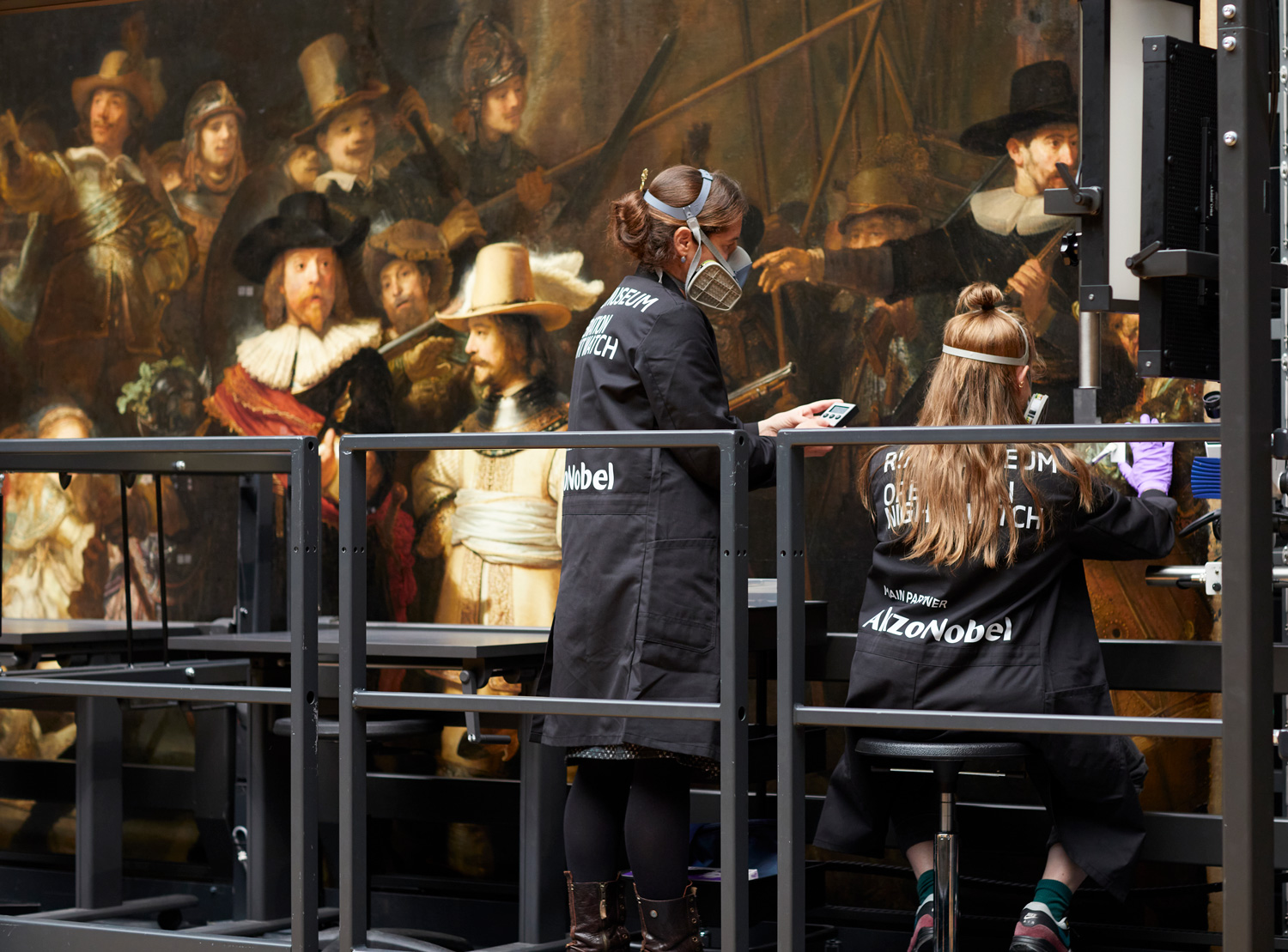 Restoration or Rembrandt's The Night Watch.