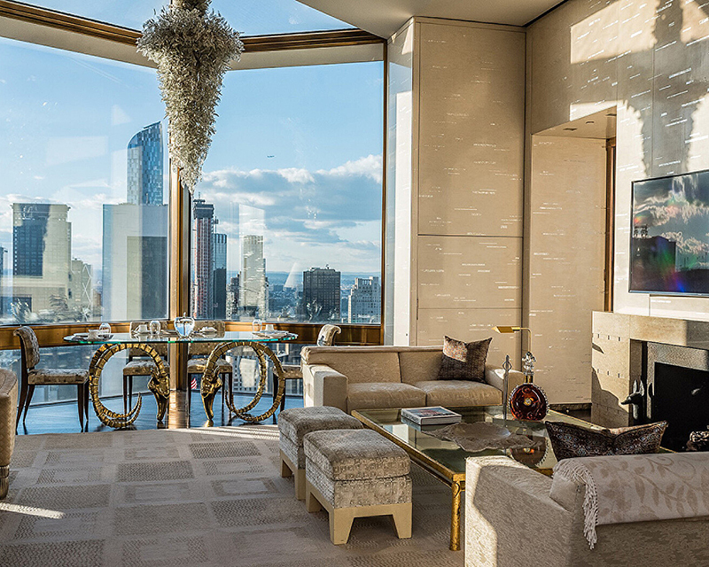 Ty Warner Penthouse at the newly renovated Four Seasons Hotel New York.