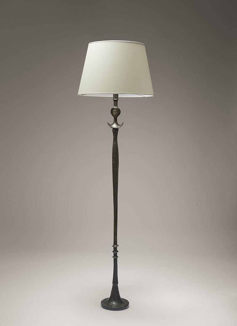 Figure/Tete de femme floor lamp by Alberto Giacometti.