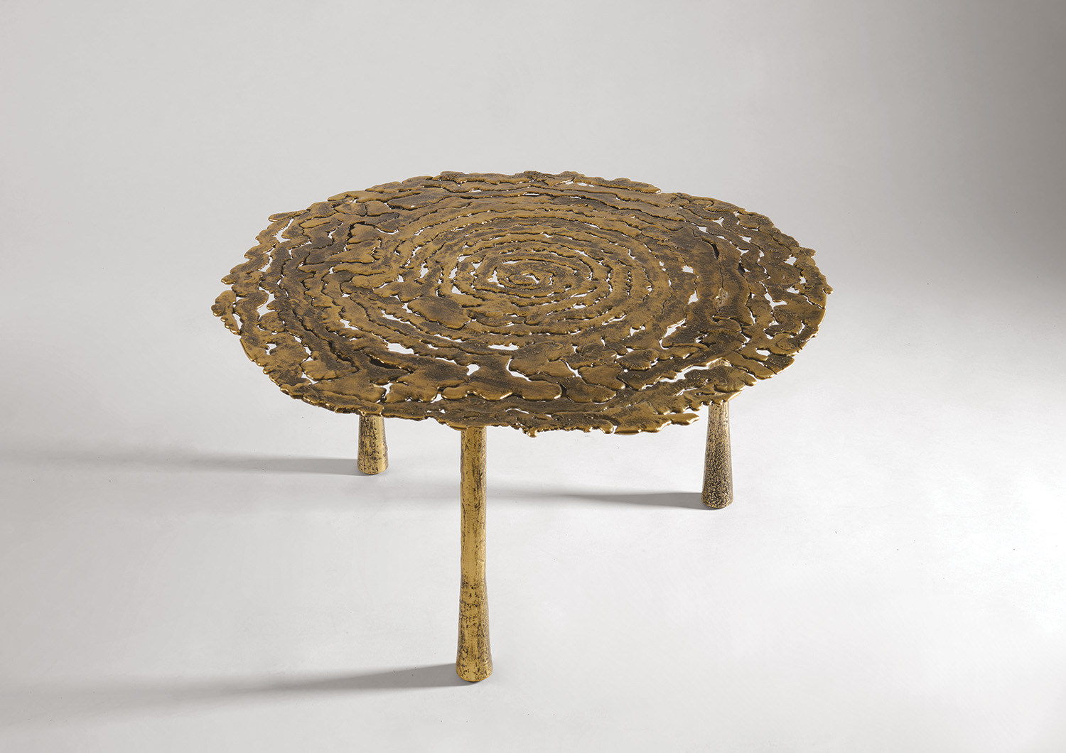 Nané, an ancient Armenian goddess, is the name of a standout piece in Hazarian’s collection of bronze furnishings, which are crafted in a Lebanese foundry and sold at Maison Gerard in New York with other designs from her namesake collection. The three-legged cocktail table features an intricate, woven-like surface that’s as elegant as it is organic in spirit.