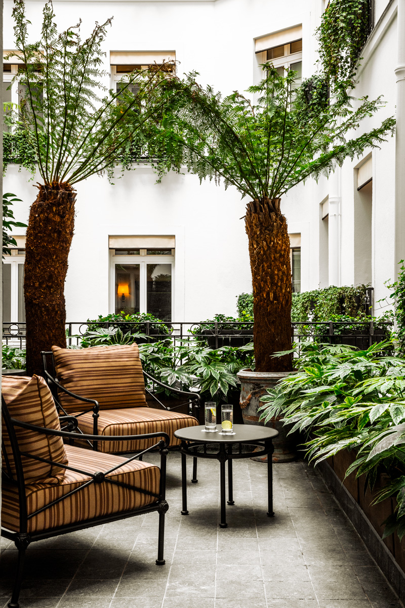 Terrace at Hôtel Balzac.