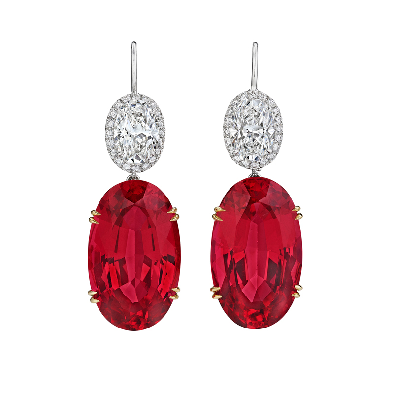 Harry Winston Spinel Earrings