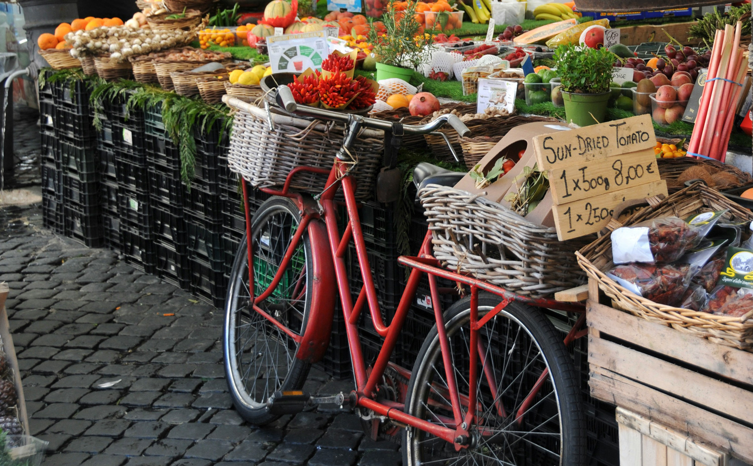 Rome's chefs source local, fresh ingredients from markets.