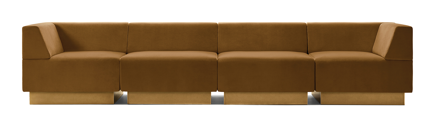 Cubo Raked modular sofa by Harvey Probber for RH.