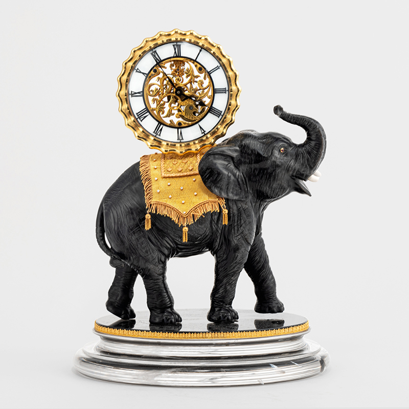 A standing elephant clock by Andreas von Zadora-Gerlof estimated to fetch between $70,000 and $100,000 in Sotheby's online auction “A Legacy of Beauty: Lalique to Zadora: Objets d'Art from the Collection of Sydell Miller.”