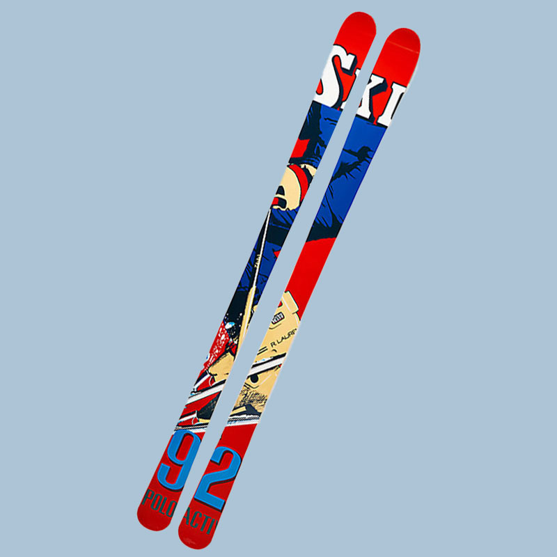 Graphic Decorative Skis by Ralph Lauren.