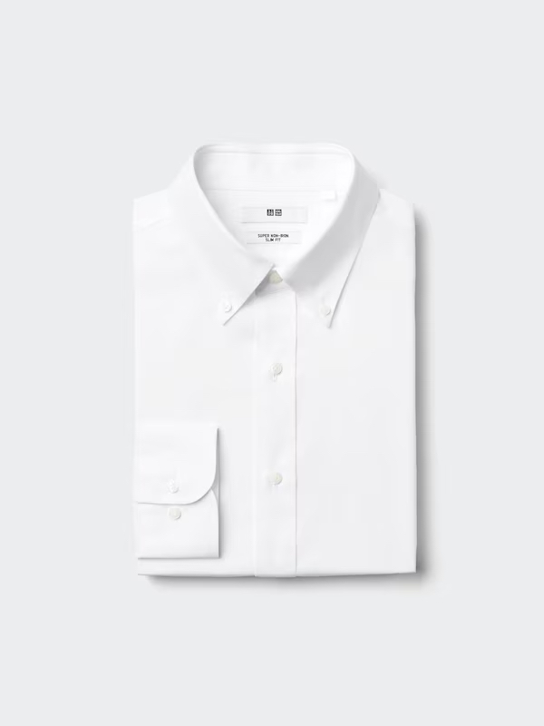 Super Non-Iron Slim Shirt | Button Down Collar by Uniqlo.