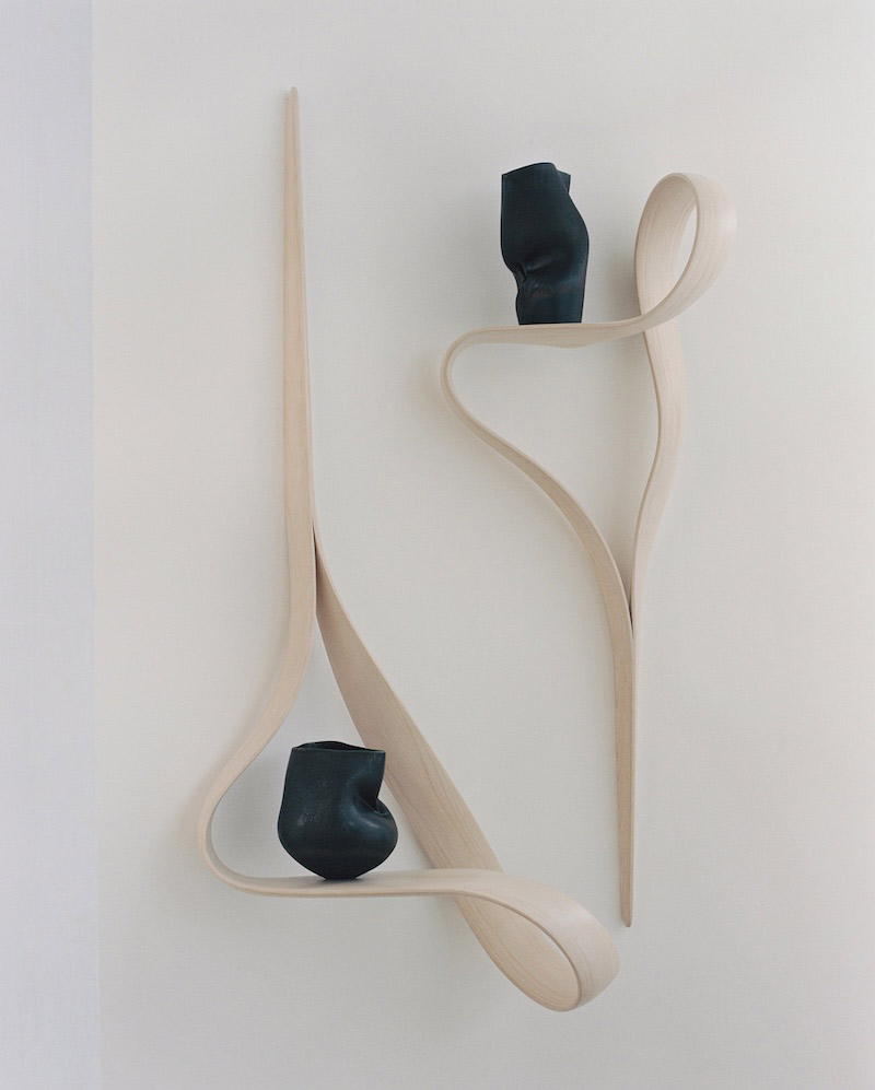 Enignum Wall Bracket by Joseph Walsh Studio and vessels by Sara Flynn.