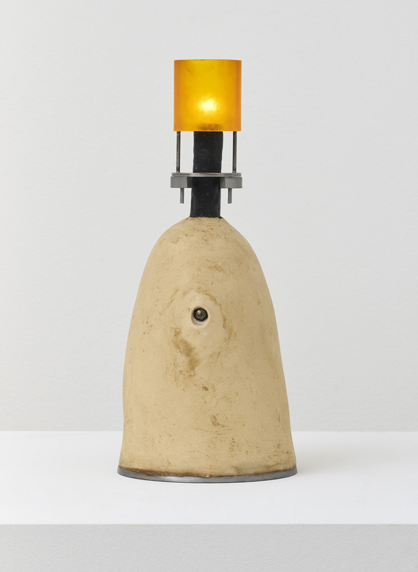 David Lynch, White Table Top Lamp, 2022.