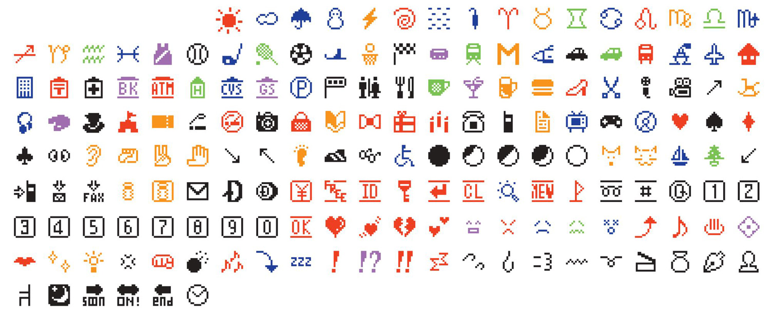 Shigetaka Kurita. Emoji. 1998-1999.