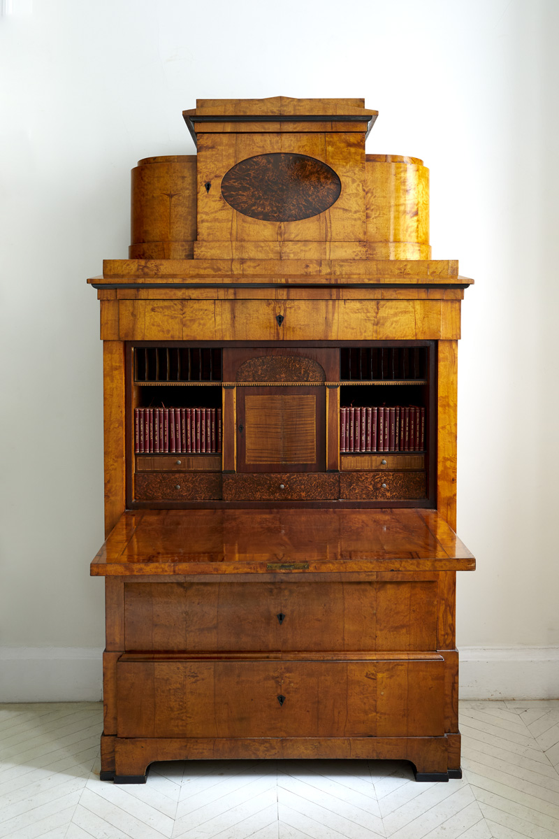 German Neoclassical Biedermeier cabinets,.