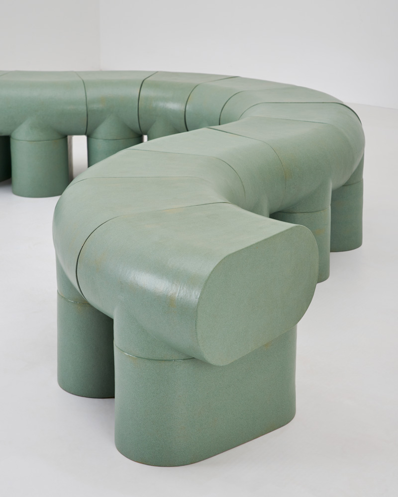 Modular Ceramic Bench by Rino Claessens.