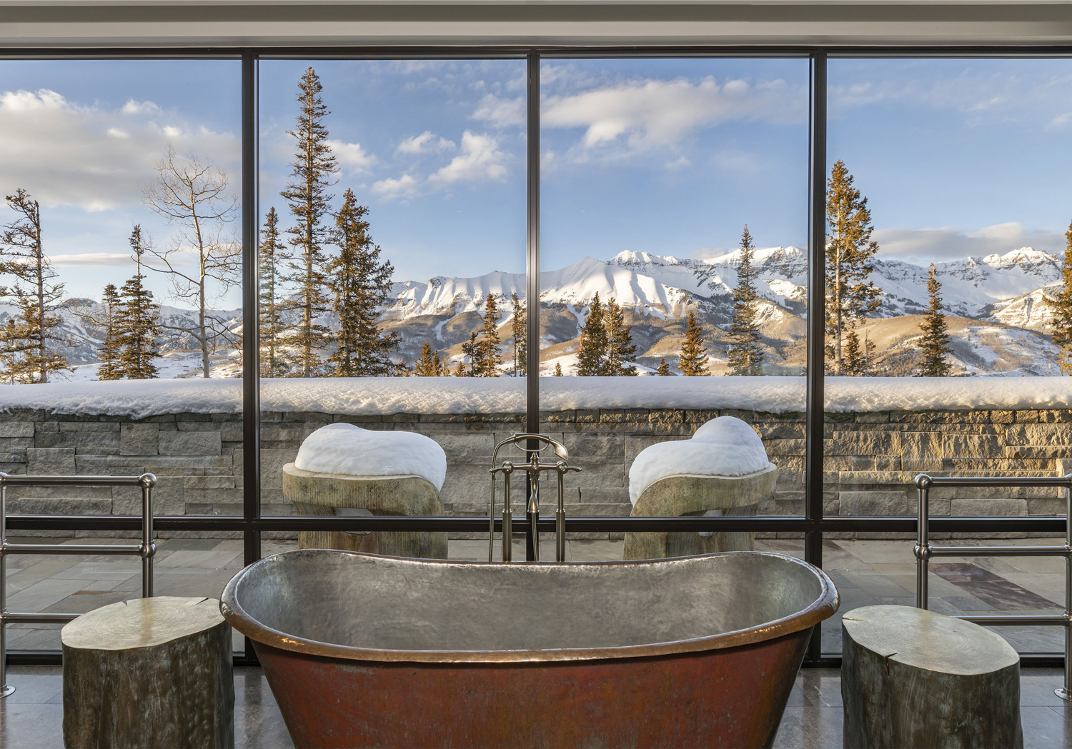 View from the tub in the primary bath.