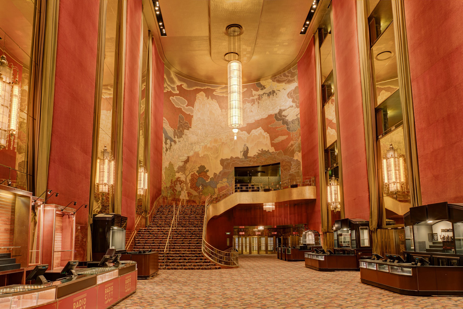 Radio City Grand Foyer.