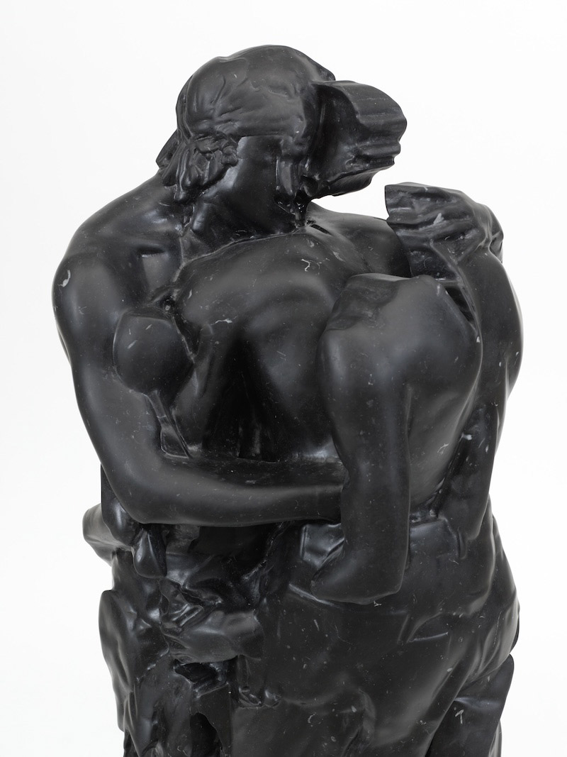 “Fragile Pact (Achilles Holding Patroclus),” 2024, by Miles Greenberg.