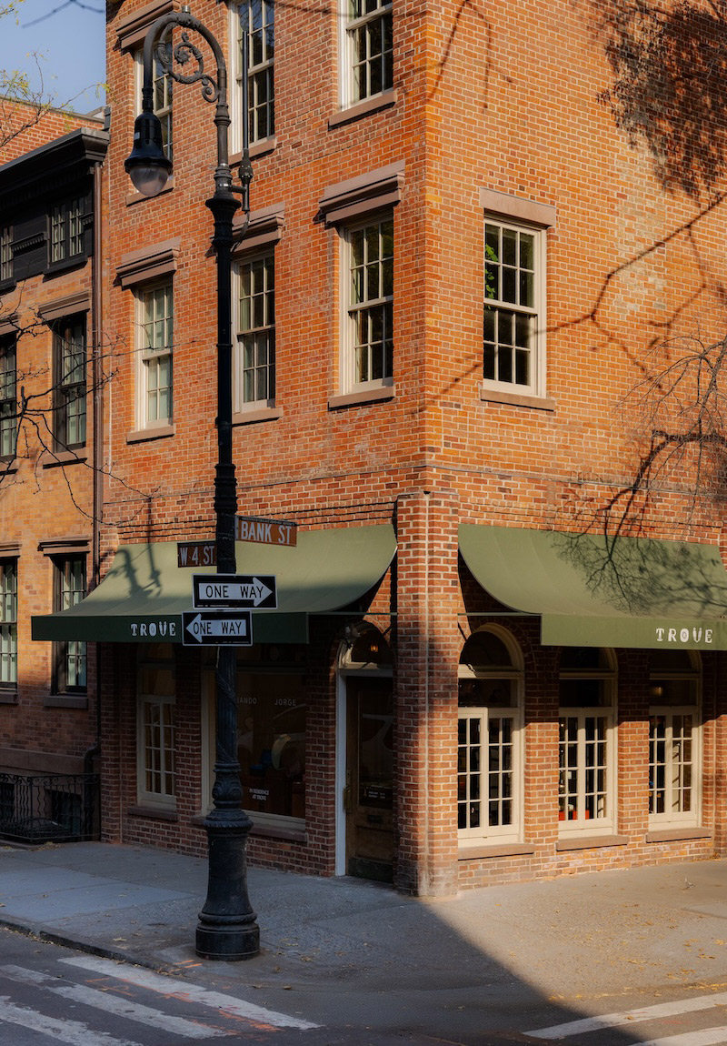 Trove is located on West 4th Street and Bank Street in the West Village.