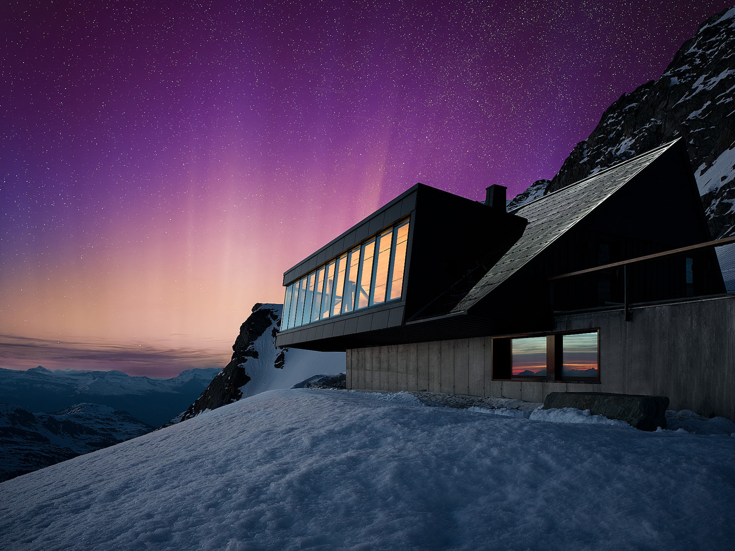 Cabane Tortin views.