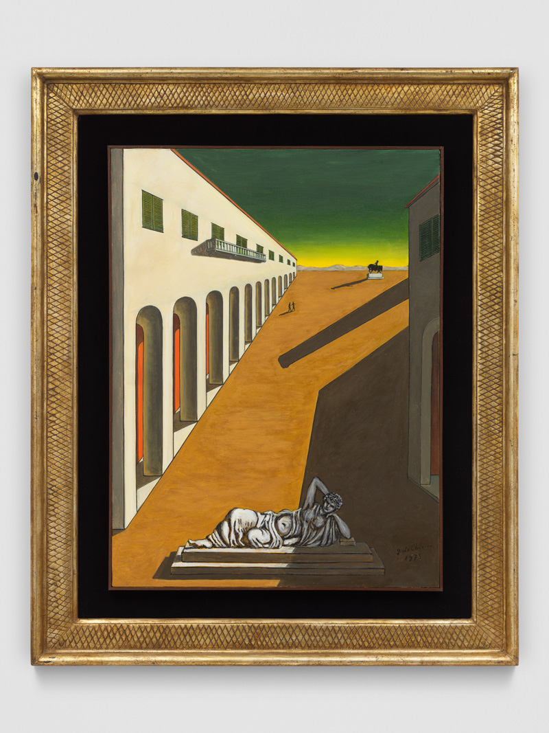 Il Segreto del Porticato by Giorgio de Chirico at Vito Schnabel Gallery.